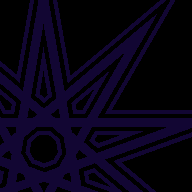 a snippet of a magenta nine-pointed star